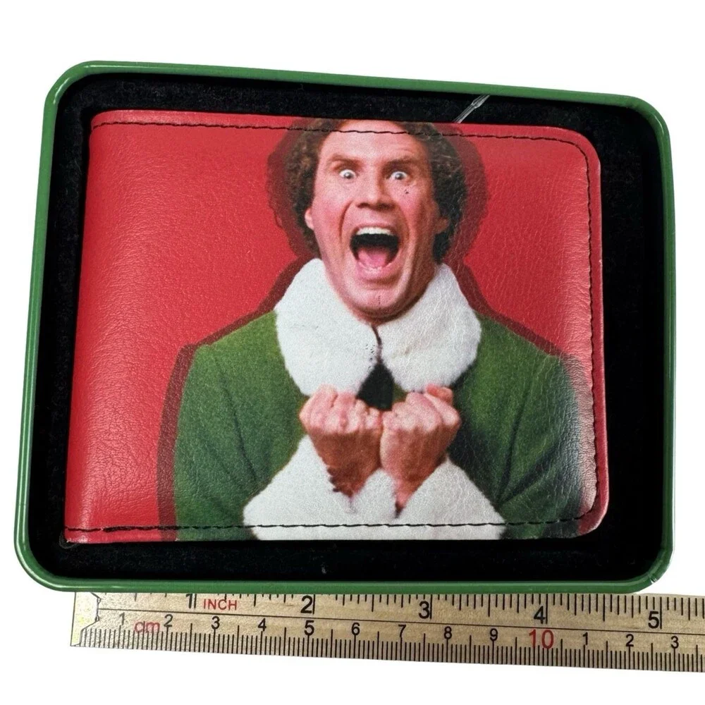 Will Ferrell Elf Movie Wallet Holiday Christmas Money Holder Cotton Head Ninny